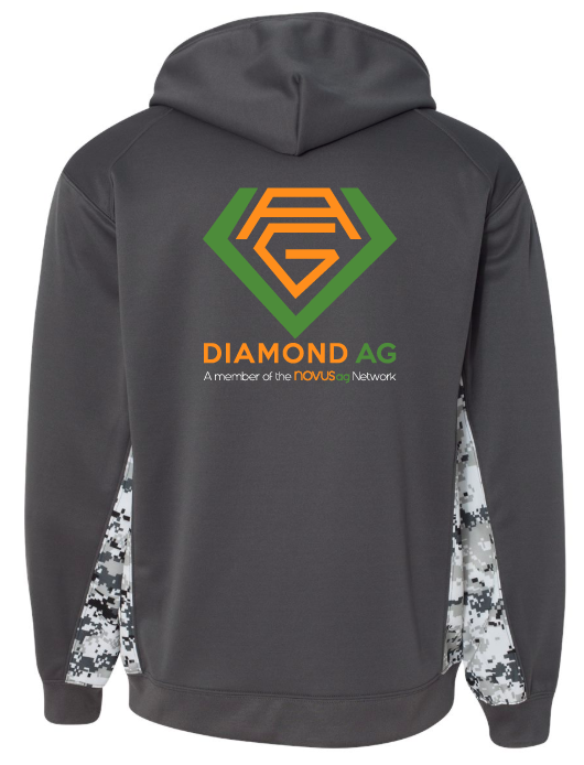 Badger - Digital Camo Colorblock Performance Fleece Hooded Sweatshirt - 1464