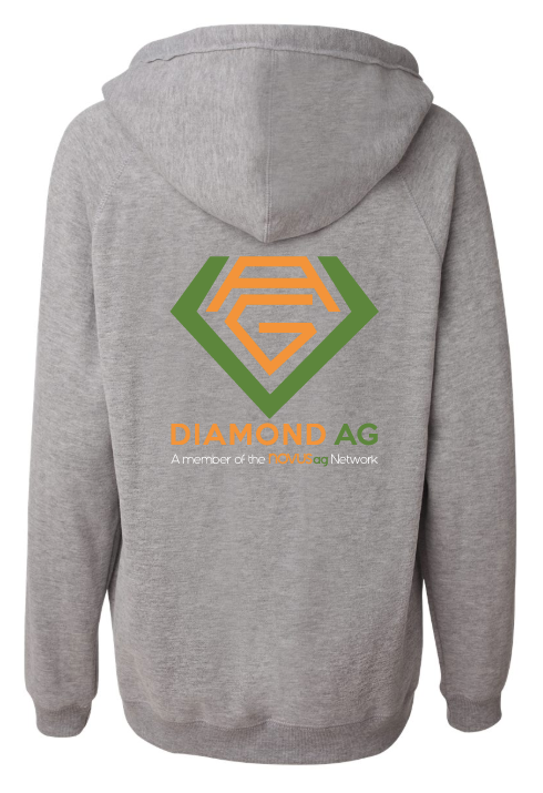 J. America - Women's Sueded V-Neck Hooded Sweatshirt - 8836