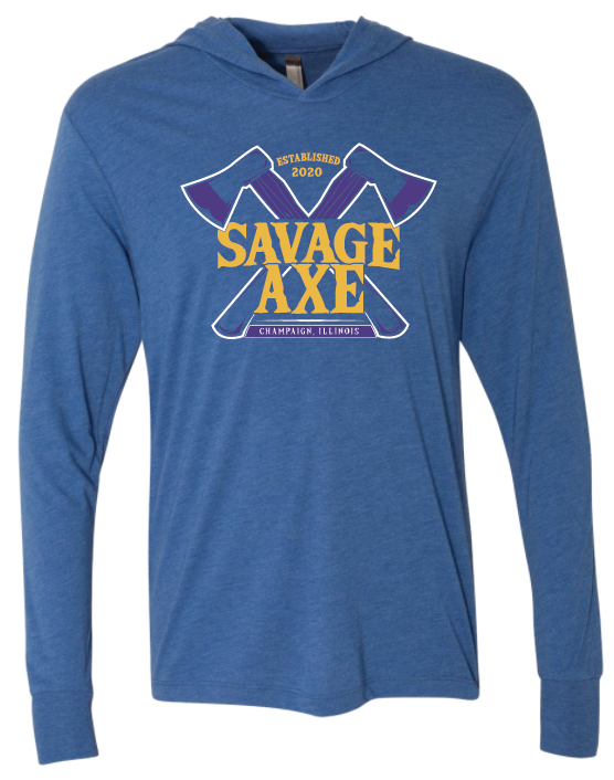 Savage Axe Triblend Hooded Long Sleeve Pullover